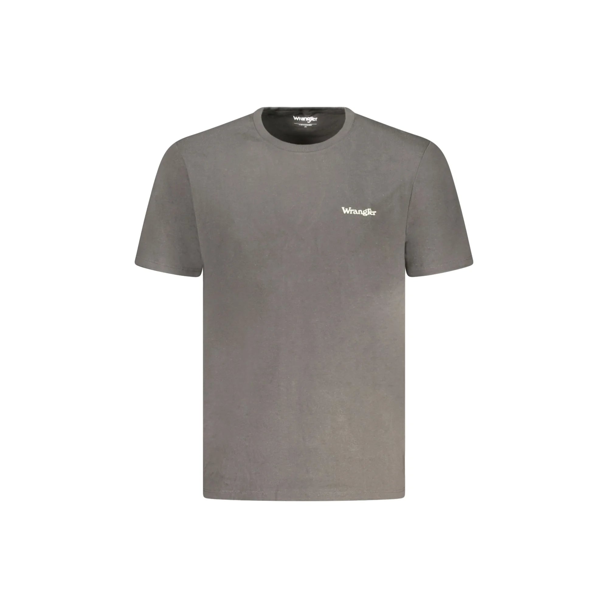 Wrangler T-Shirt Maniche Corte Uomo Nera Stampa Logo Nero - foto prodotto